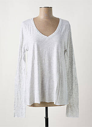 T-shirt manches longues manches longues gris AMERICAN VINTAGE femme