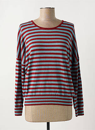 Pull stretch manches longues rouge ZILCH femme