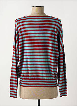 Pull stretch manches longues rouge ZILCH femme