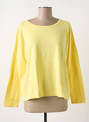 Pull stretch manches longues jaune NOTSHY femme
