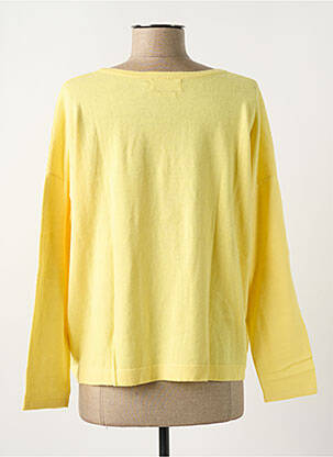 Pull coupe droite manches longues jaune NOTSHY femme
