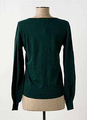 Pull col v manches longues vert KOCCA femme