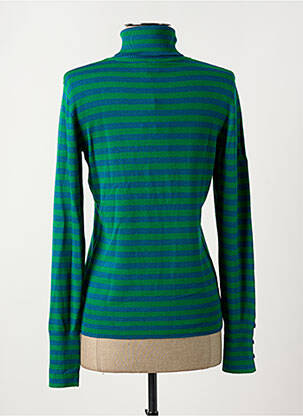 Pull col roulé coupe ajustée manches longues vert ZILCH femme