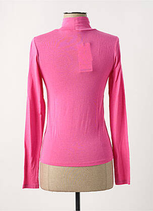 Sous-pull stretch manches longues rose clair SCOTCH & SODA femme