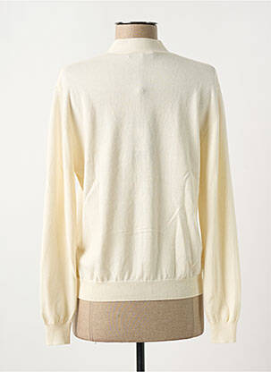 Gilet manches longues resserrée sur le bas beige JARDIN PRIVÉ femme