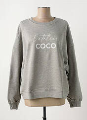 Sweat-shirt gris MADEMOISELLE FANI pour femme seconde vue