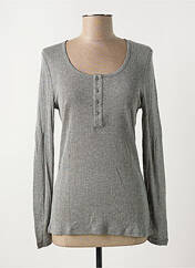 T-shirt gris INDI & COLD pour femme seconde vue
