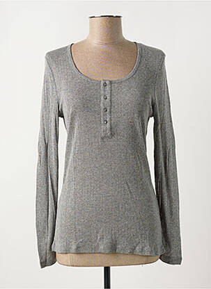 T-shirt gris INDI & COLD pour femme