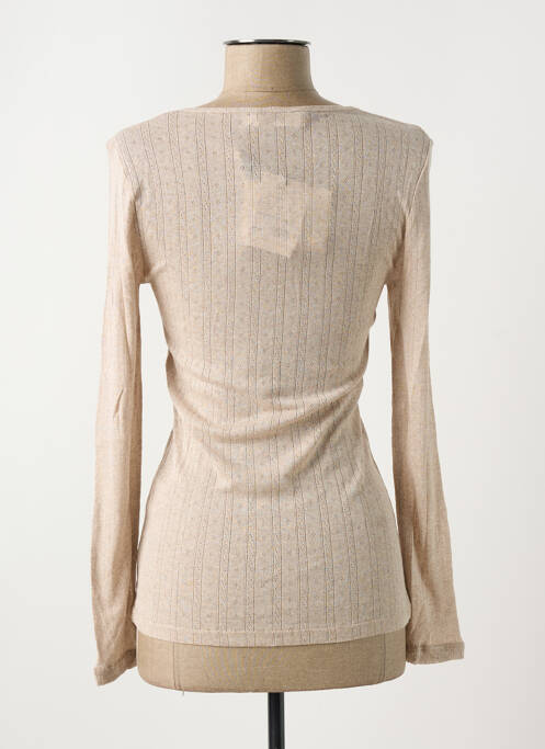 T-shirt manches longues manches longues beige INDI & COLD femme