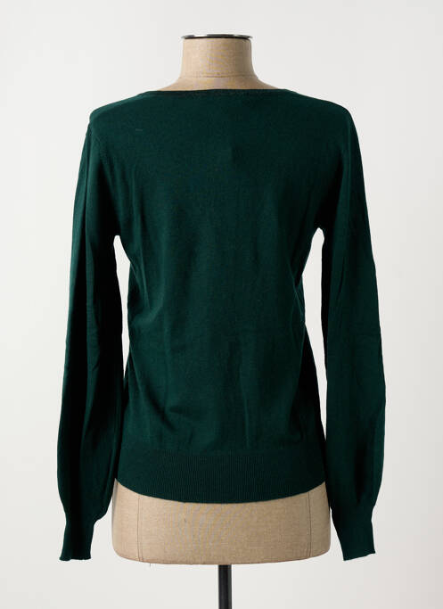 Pull col v manches longues vert KOCCA femme