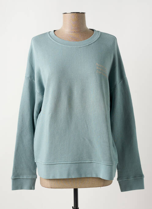 Sweat-shirt bleu HAPPY pour femme