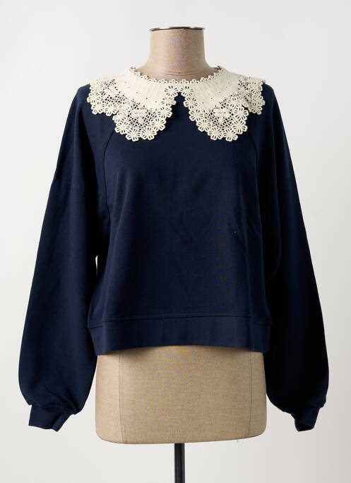 Sweat-shirt bleu IDANO pour femme