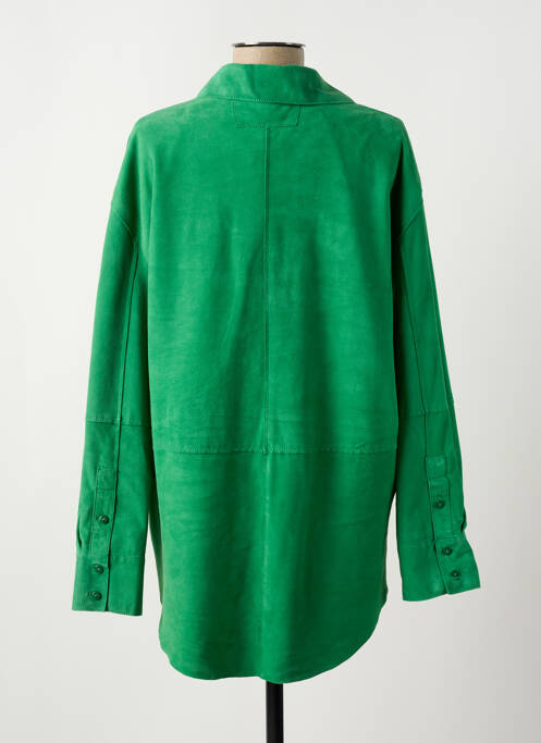 Veste en cuir vert OAKWOOD pour femme