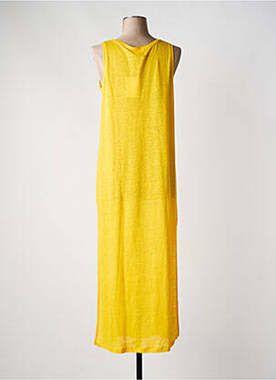 Robe longue sans manche sans manche jaune NOTSHY femme