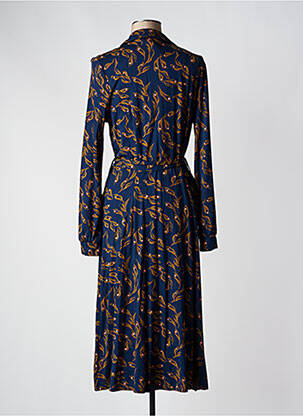 Robe longue manches longues manches longues bleu ZILCH femme