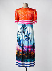 Robe longue bleu GRACE pour femme seconde vue