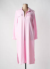 Robe mi-longue rose TOUPY pour femme seconde vue