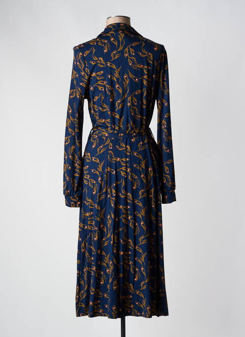 Robe longue manches longues manches longues bleu ZILCH femme