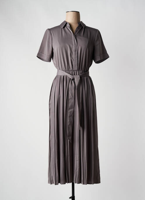 Robe longue gris YAYA pour femme