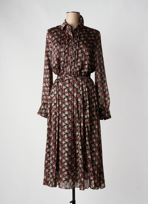 Robe longue noir IDANO pour femme