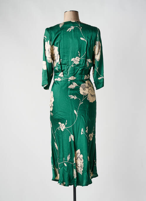 Robe mi-longue vert LA PETITE FRANCAISE pour femme