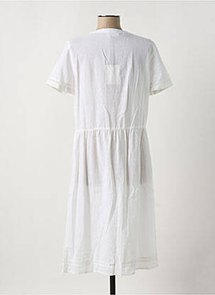 Robe mi-longue manches courtes manches courtes blanc HARRIS WILSON femme
