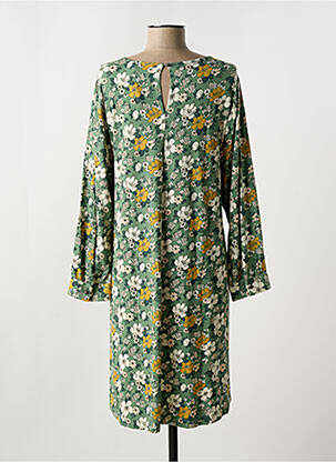 Robe courte manches longues manches longues vert INDI & COLD femme