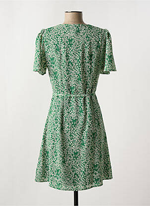 Robe courte manches courtes manches courtes vert FREEMAN T.PORTER femme