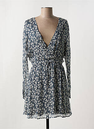 Robe courte manches longues manches longues vert AMERICAN VINTAGE femme