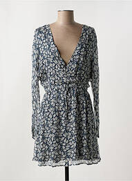 Robe courte manches longues manches longues vert AMERICAN VINTAGE femme