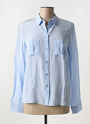 Chemisier coupe fluide manches longues bleu LUI JO femme
