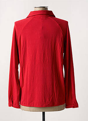 Chemisier coupe cintrée manches longues rouge ZILCH femme