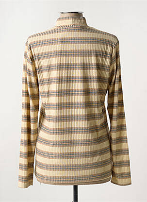 Sous-pull imprimé rayures manches longues beige CREAM femme
