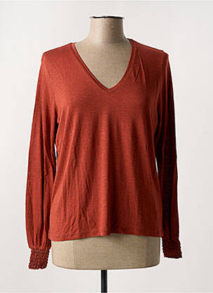 T-shirt manches longues manches longues orange AN' GE femme