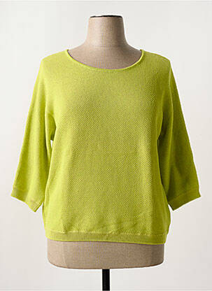 Pull stretch manches 3/4 vert ZILCH femme