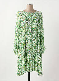 Robe courte manches longues manches longues vert INDI & COLD femme