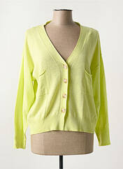 Gilet manches longues vert INDI & COLD pour femme seconde vue