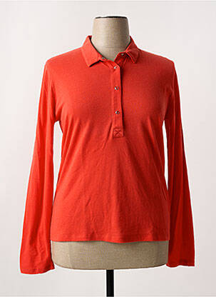 Polo orange MAJESTIC FILATURES pour femme