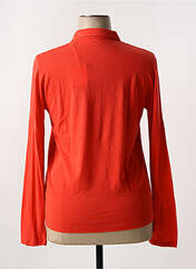 Polo orange MAJESTIC FILATURES pour femme seconde vue