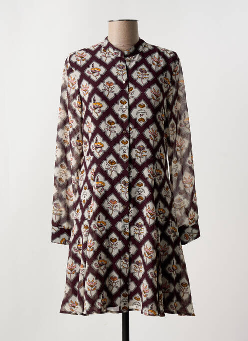 Robe courte manches longues manches longues rouge SCOTCH & SODA femme