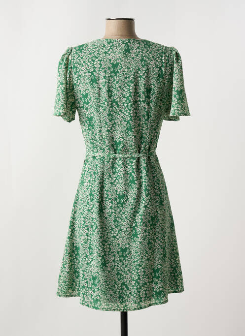 Robe courte manches courtes manches courtes vert FREEMAN T.PORTER femme