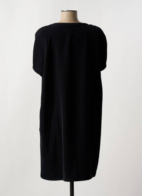 Robe courte manches courtes manches courtes noir IDANO femme
