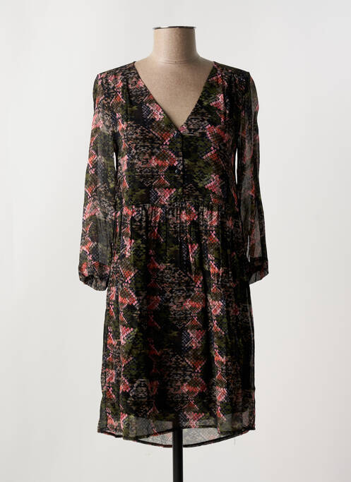 Robe courte manches longues manches longues noir LA PETITE ETOILE femme