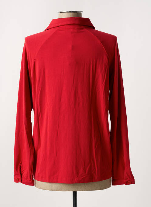 Chemisier coupe cintrée manches longues rouge ZILCH femme