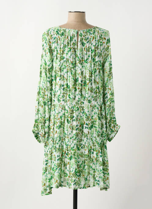 Robe courte manches longues manches longues vert INDI & COLD femme