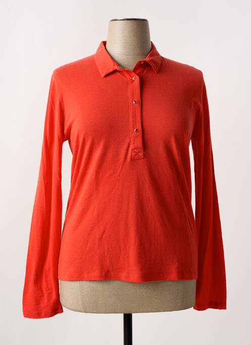 Polo orange MAJESTIC FILATURES pour femme