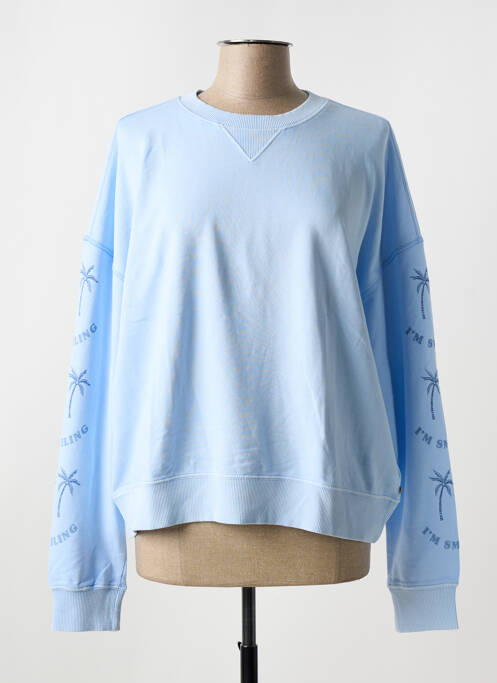 Pull stretch manches longues bleu SCOTCH & SODA femme