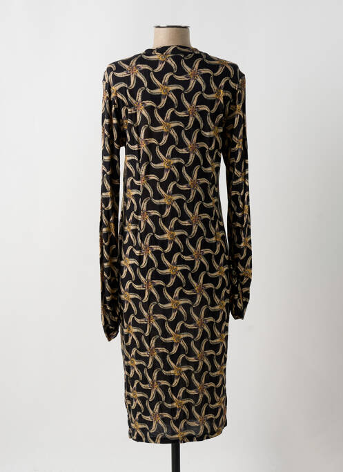 Robe mi-longue noir SCOTCH & SODA femme