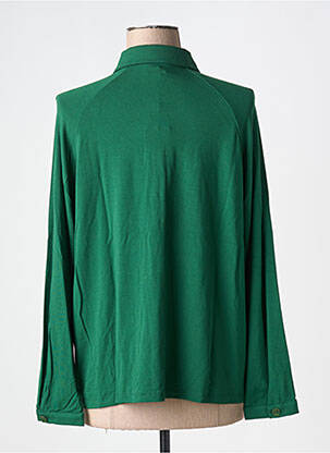 Chemisier coupe droite manches longues vert ZILCH femme
