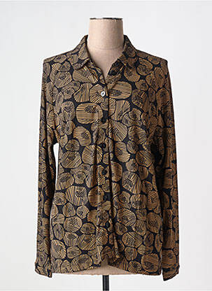 Chemisier coupe cintrée manches longues noir ZILCH femme